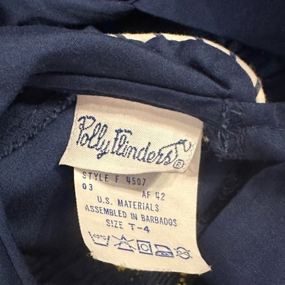 Vintage Polly Flinders Smocked ABC Dress 4T - Picture 7 of 8